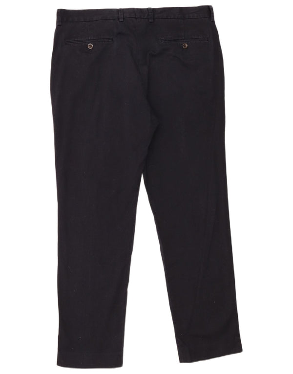 J. Crew Mens Ludlow Straight Chino Trousers W34 L30 Navy Blue Cotton