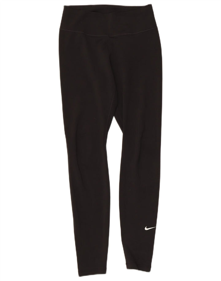 Leggings Dri Fit NIKE pentru femei UK 10 Poliester negru mic