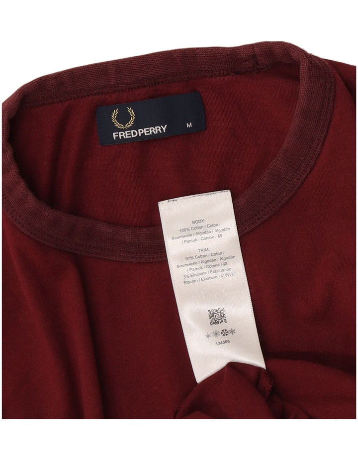 Tricou Fred Perry pentru bărbați Top Medium Burgundy Bumbac