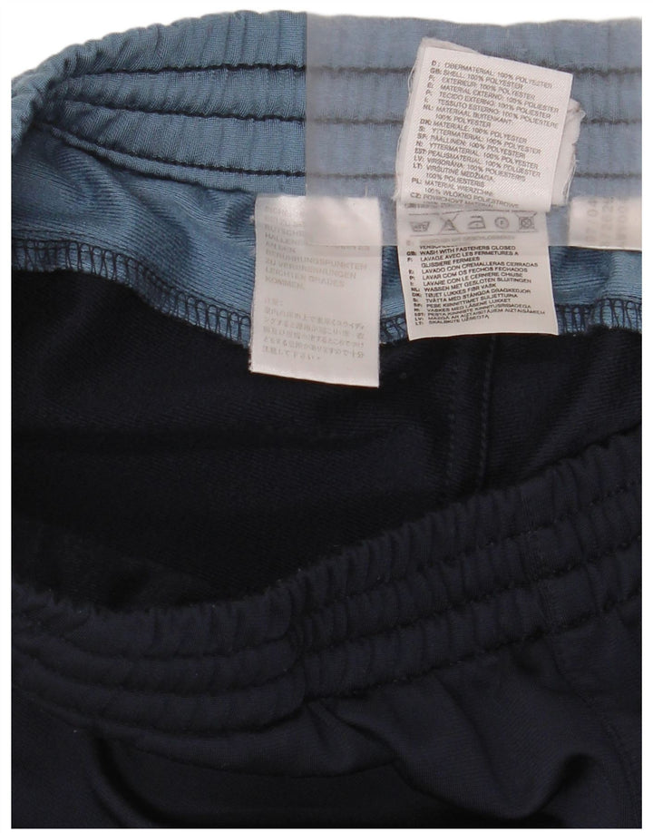 Pantaloni de trening Adidas pentru bărbați, mici, bleumarin, poliester color bloc