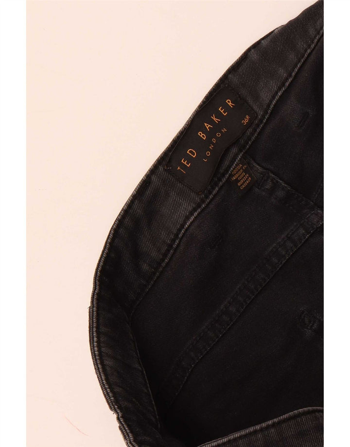 Blugi drepti pentru bărbați Ted Baker W36 L30 negri