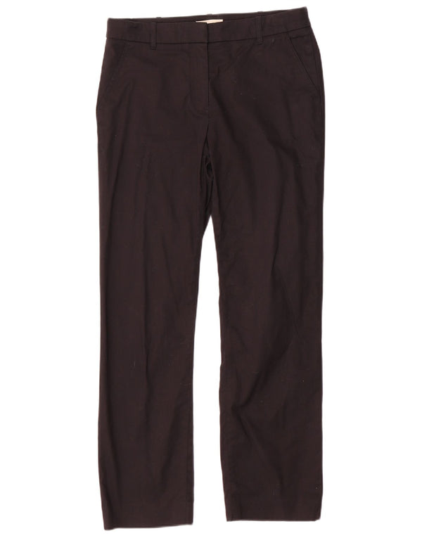 Pantaloni chino drepți Hobbs pentru femei UK 8 Small W28 L28 Bumbac negru