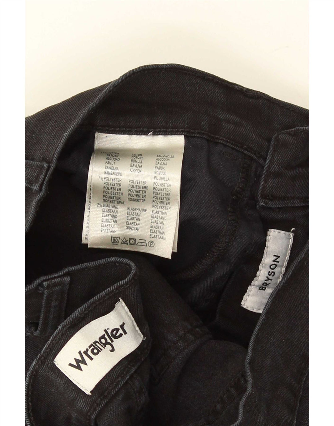 Blugi Wrangler Bryson Slim pentru femei W29 L32 bumbac negru