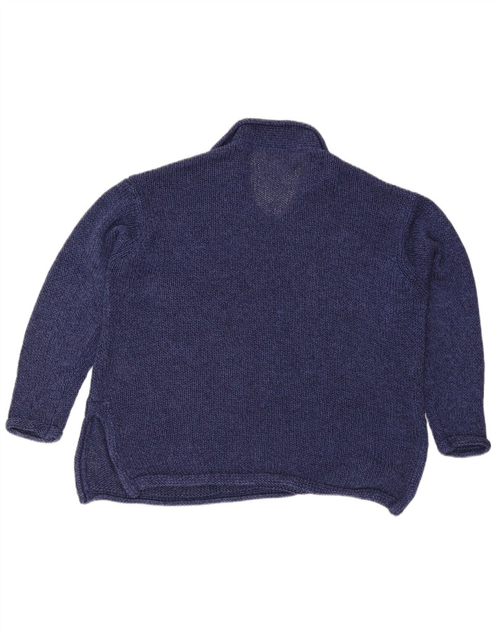 Marks & Spencer Pulover cu gât polo pentru femei UK 12 Medium Bleumarin