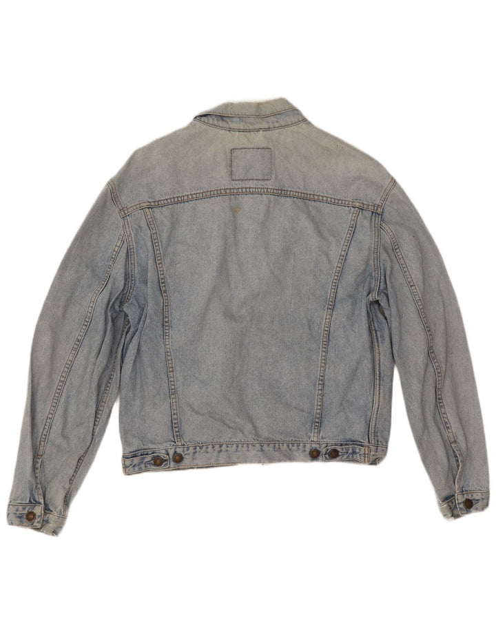 Jachetă de blugi pentru bărbați Levi's UK 38, bumbac albastru mediu