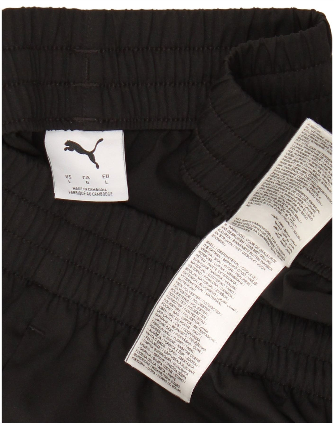 Pantaloni scurți sport Puma pentru bărbați, mari, negru, poliester