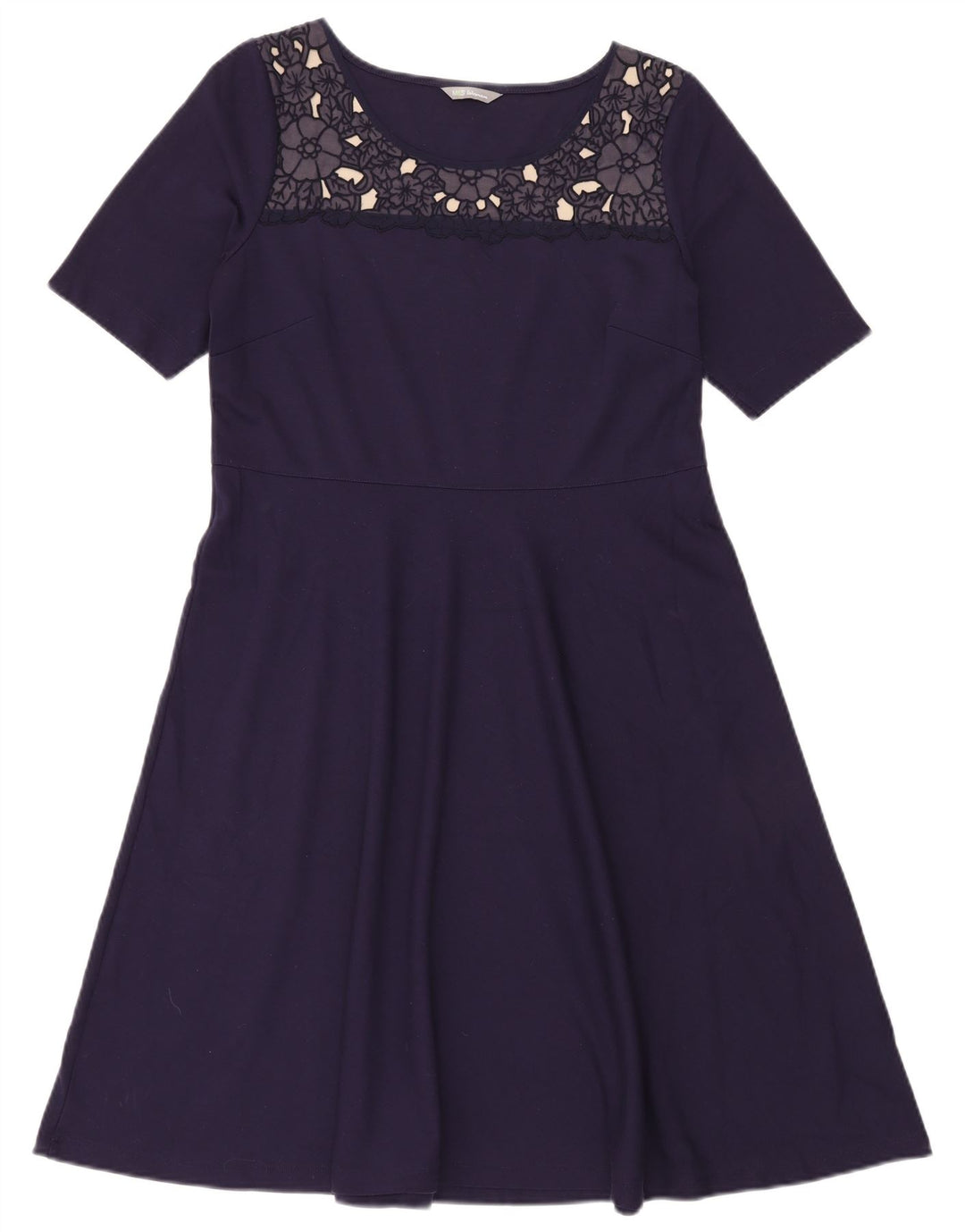 MARKS & SPENCER Rochie A-Line pentru femei UK 14 Medium Bleumarin Floral