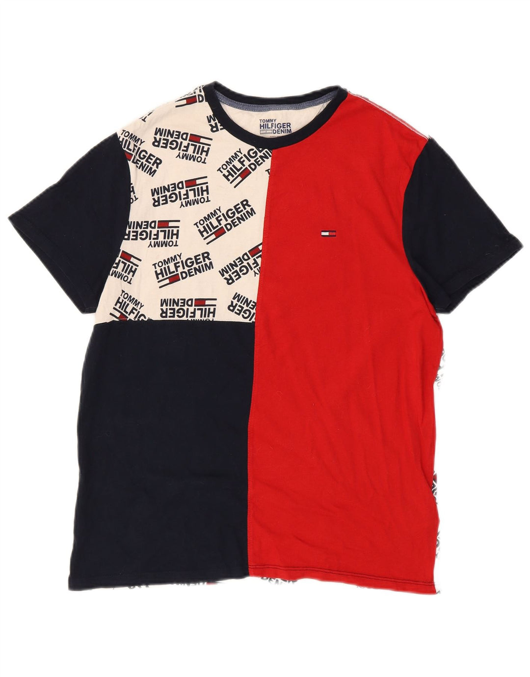 Tricou grafic pentru bărbați Tommy Hilfiger Top mic, multicolor, color block