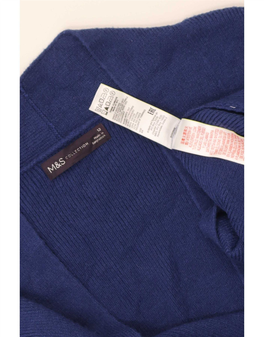 Pulover cardigan deschis pentru femei Marks & Spencer UK 12 Medium Blue