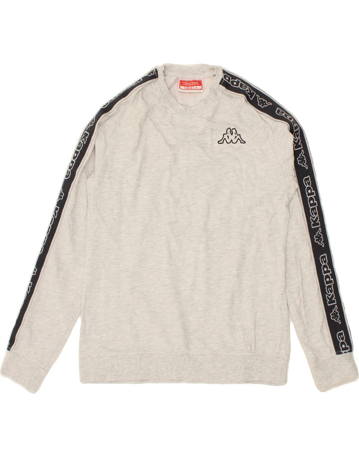 KAPPA Mens Sweatshirt Jumper Small Grey Cotton Vintage Kappa and Second-Hand Kappa from Messina Hembry 