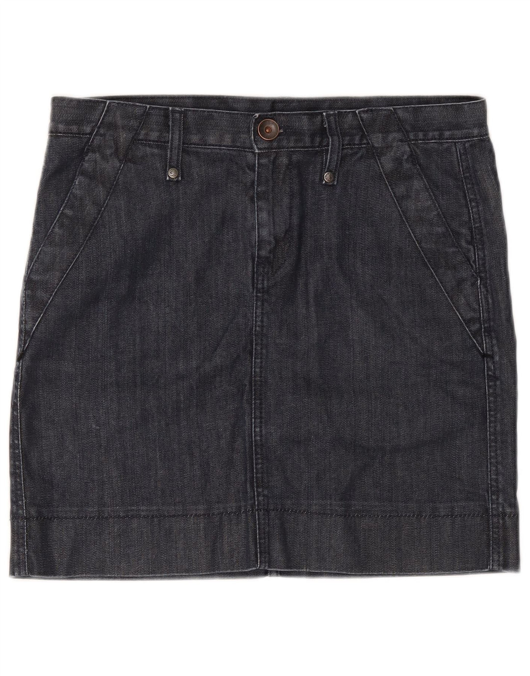 Fusta de blugi pentru femei Benetton W32 mare bleumarin