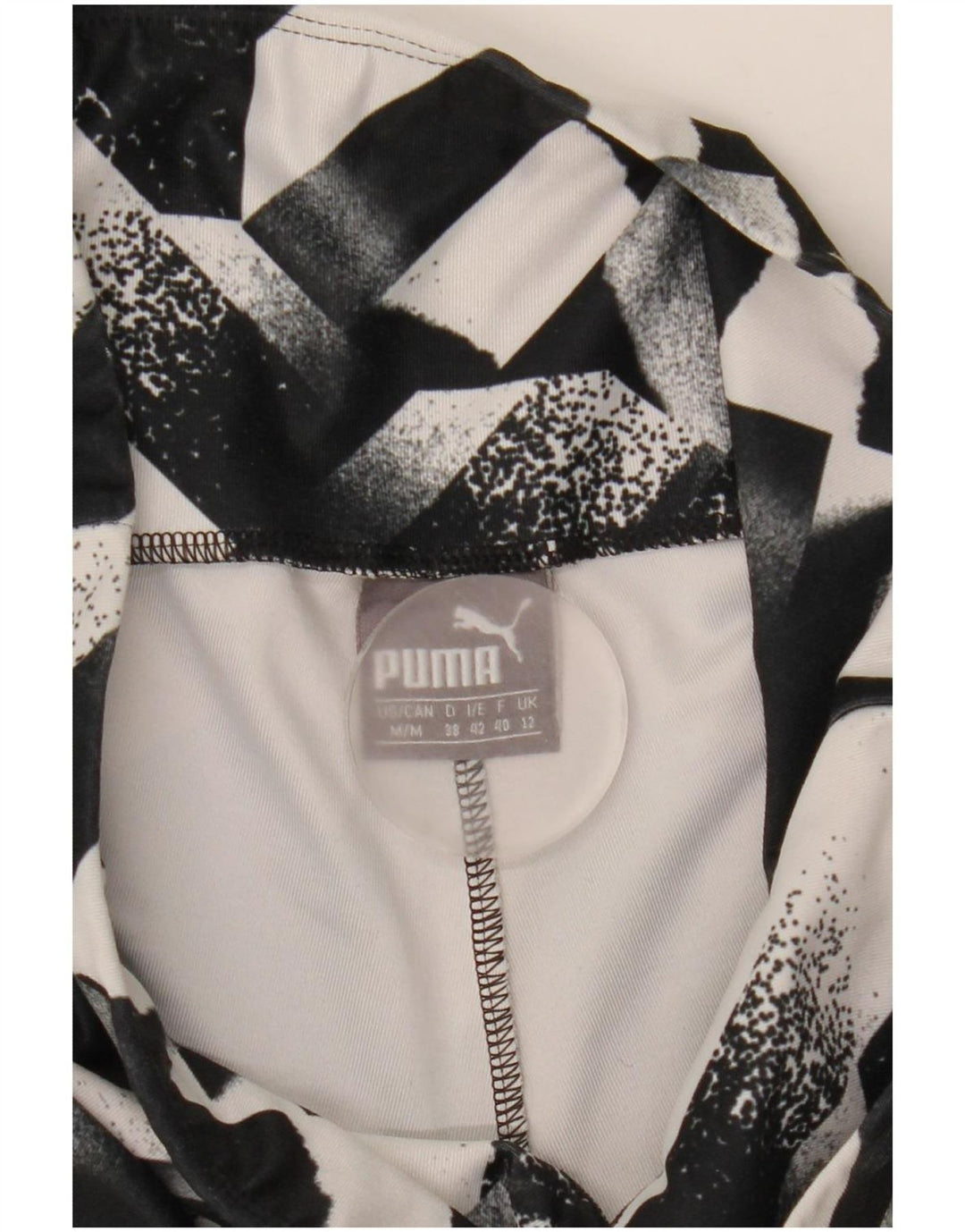 Leggings pentru femei Puma UK 12 Medium Black Geometric