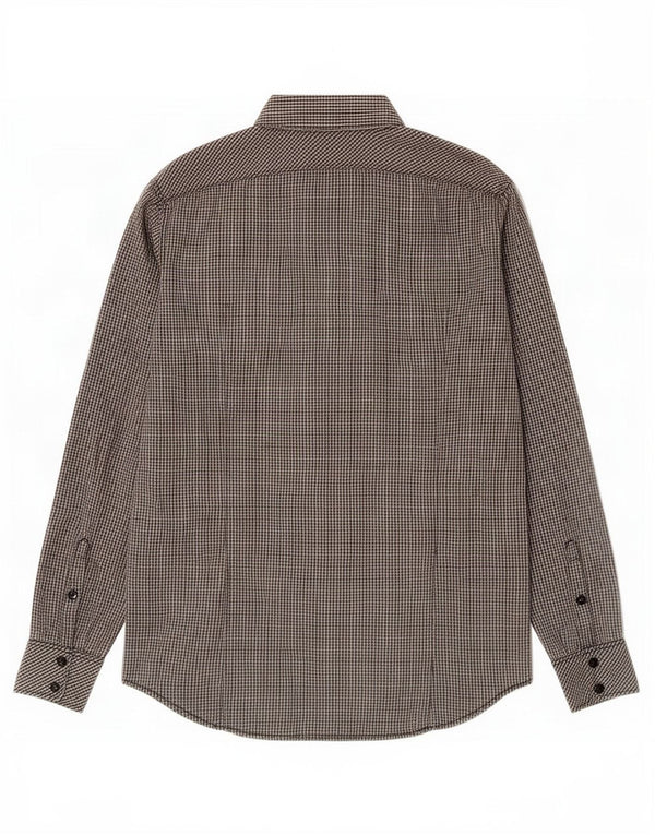 G-Star Mens Shirt Large Grey Gingham Cotton