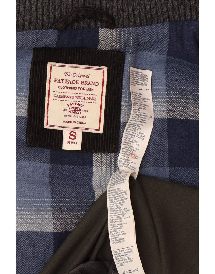 FAT FACE Gilet căptușit pentru bărbați UK 36 Small Grey Bumbac