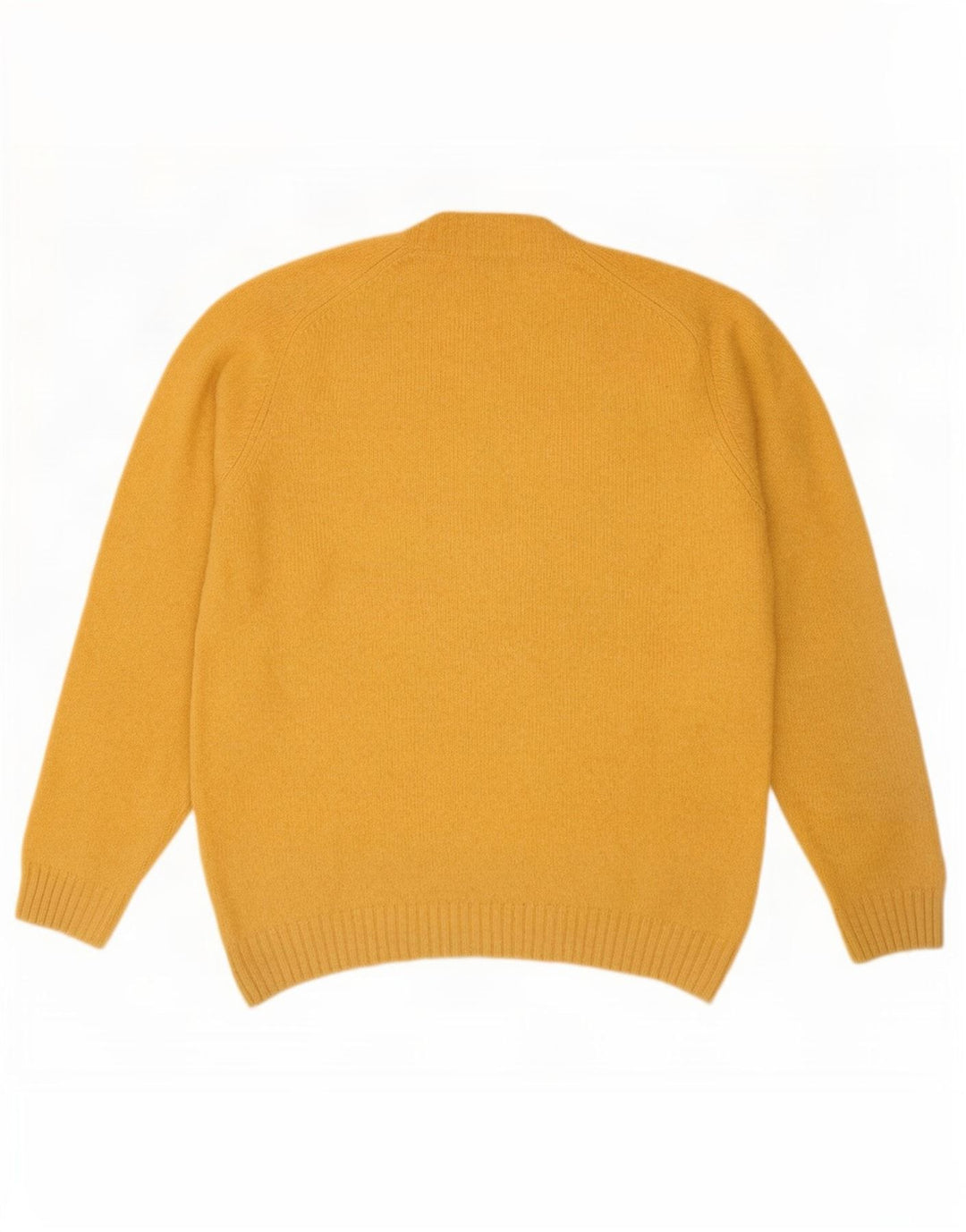 Pulover pentru bărbați Zara, cu gât crew, XL, lână galbenă
