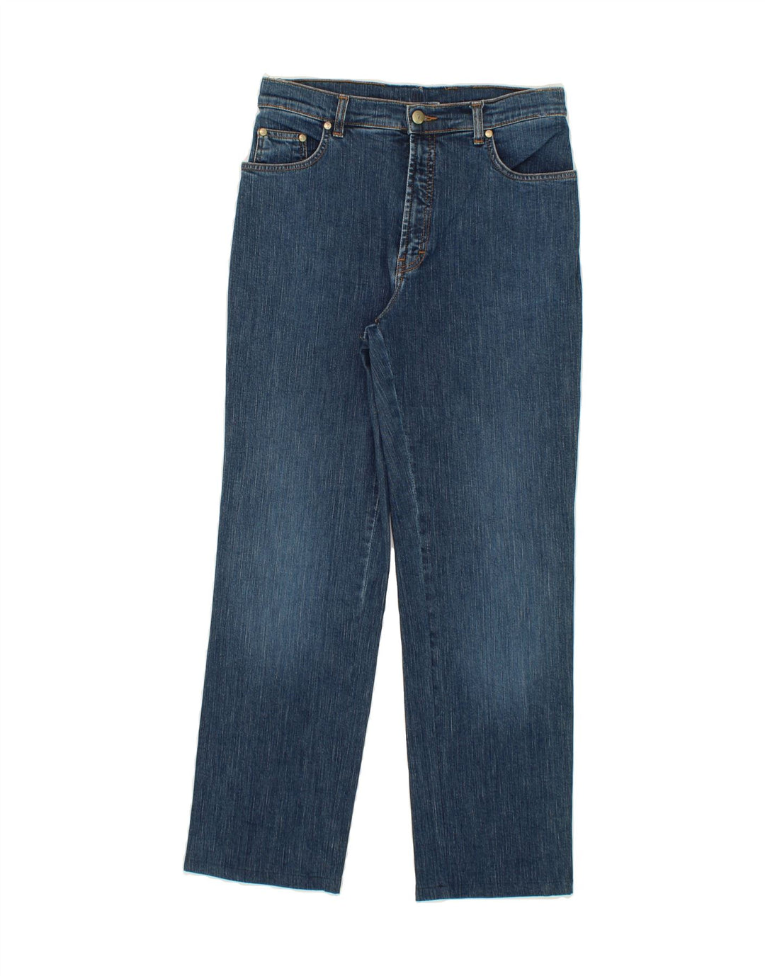 TRUSSARDI Womens Straight Jeans W33 L29  Blue Cotton Vintage Trussardi and Second-Hand Trussardi from Messina Hembry 