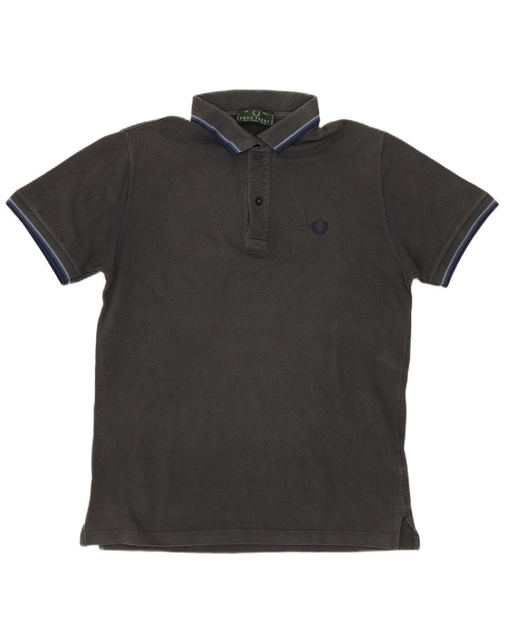 FRED PERRY Tricou polo pentru bărbați, bumbac mediu negru