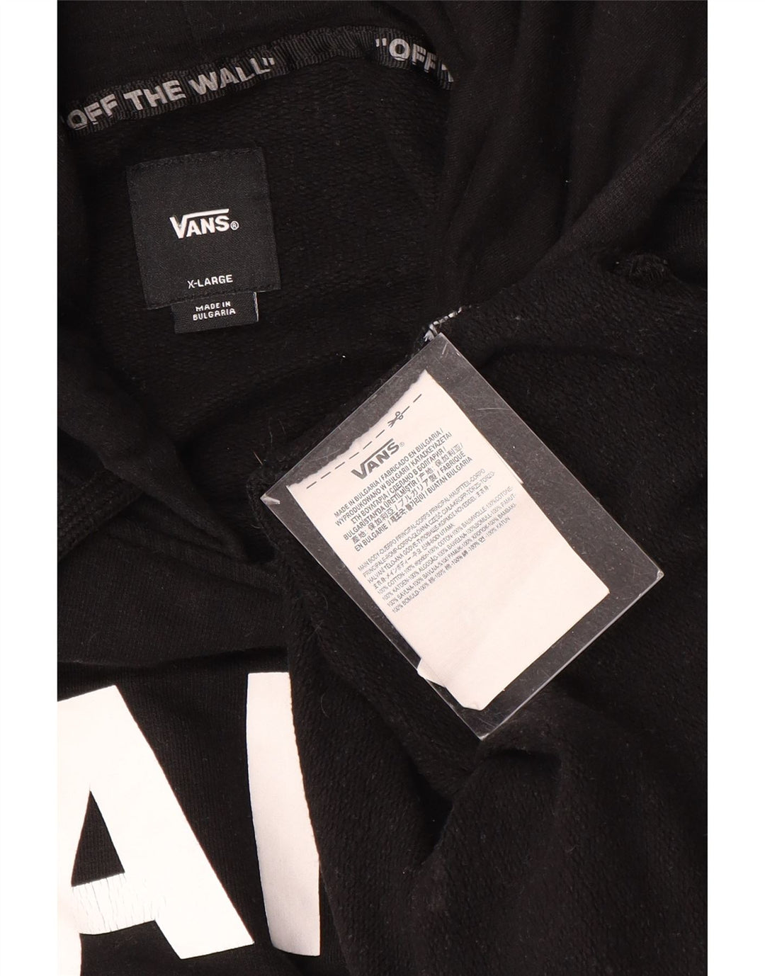 Hanocă grafică pentru bărbați VANS, XL, bumbac, negru