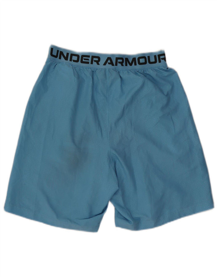Pantaloni scurți sport grafic Under Armour pentru bărbați, poliester geometric, albastru mic
