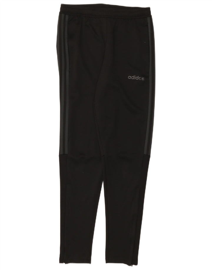 Pantaloni de trening Adidas Climalite pentru bărbați, poliester negru mic