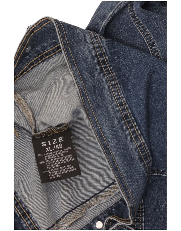 Jachetă de blugi pentru femei VINTAGE UK 18 XL Bumbac albastru