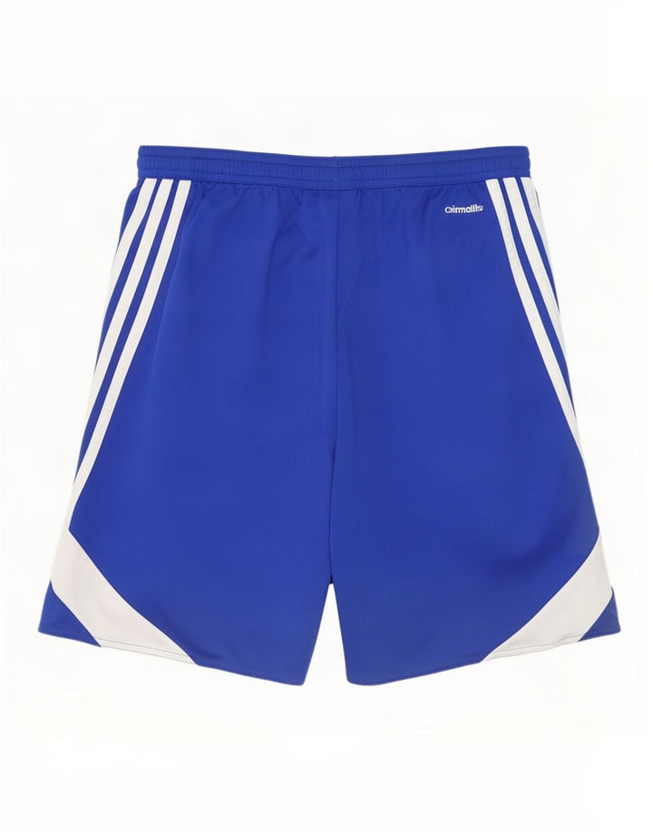 Pantaloni scurți sport pentru bărbați Adidas Climalite, albastru mediu, poliester color bloc