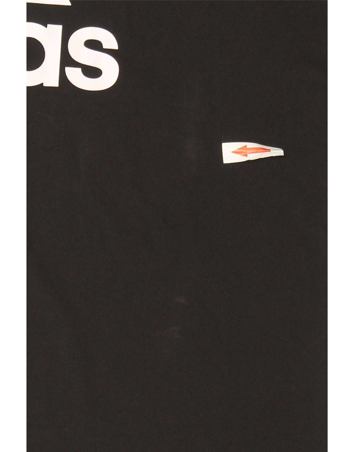 Tricou cu grafic Climacool Adidas baieti Top 11-12 ani poliester negru