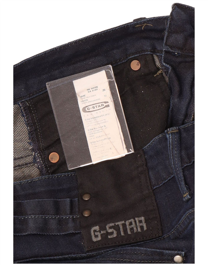 Blugi skinny pentru femei G-STAR L26 L32 bumbac bleumarin