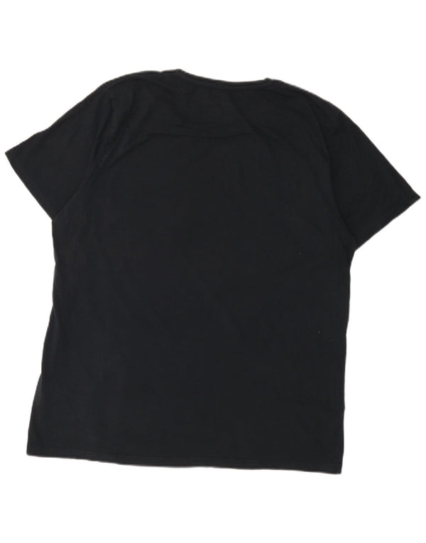 Tricou grafic Jack & Jones pentru bărbați Top 2XL bumbac negru