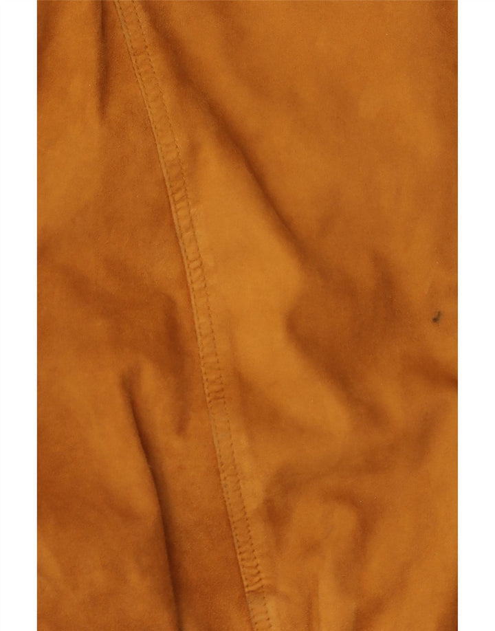 I NAVIGLI Bomber de piele intoarsa pentru barbati IT 48 Medium Brown Leather
