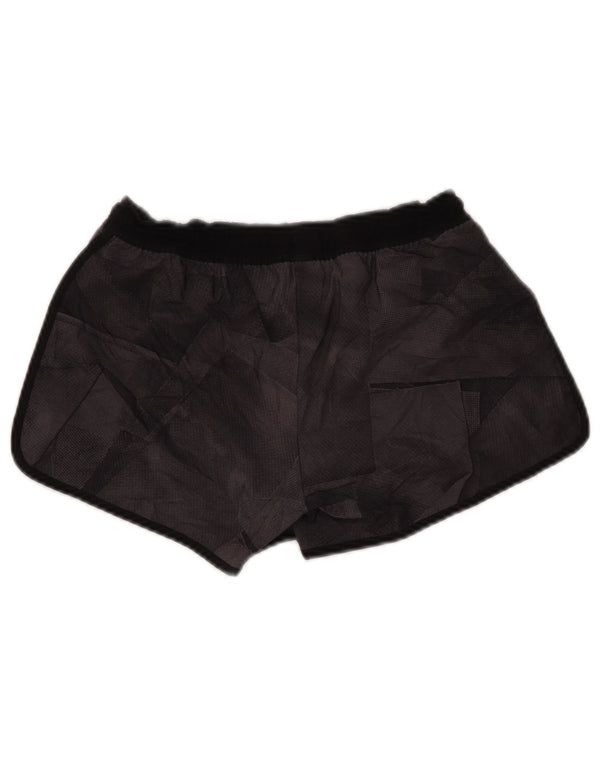 Pantaloni scurti sport Reebok Speedwick pentru femei UK 4/6 XS poliester geometric negru