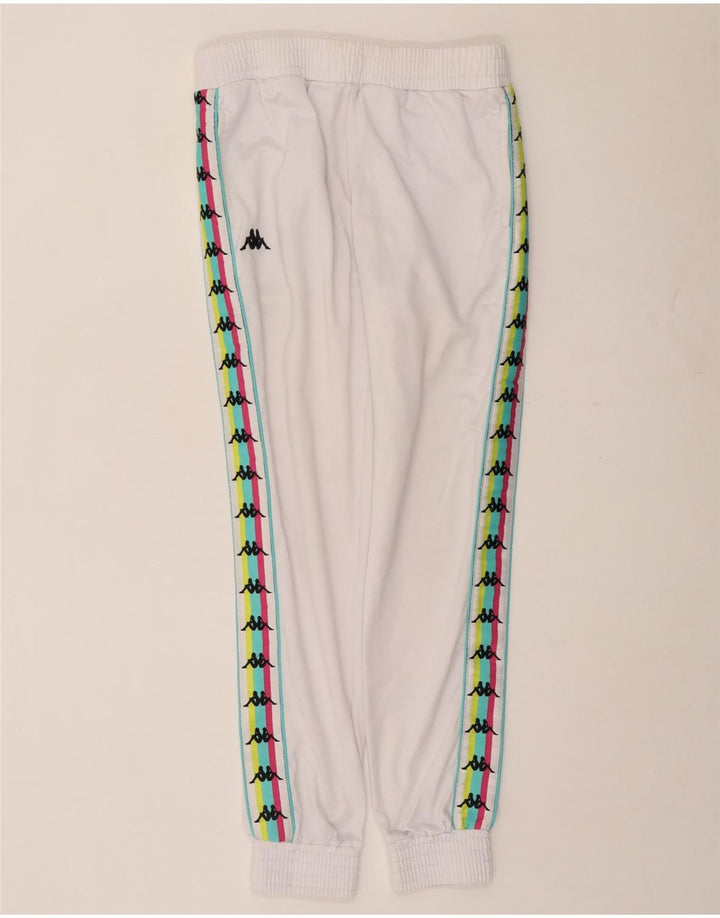 Pantaloni de trening cu grafică pentru bărbați Kappa Pantaloni de jogging Mic alb