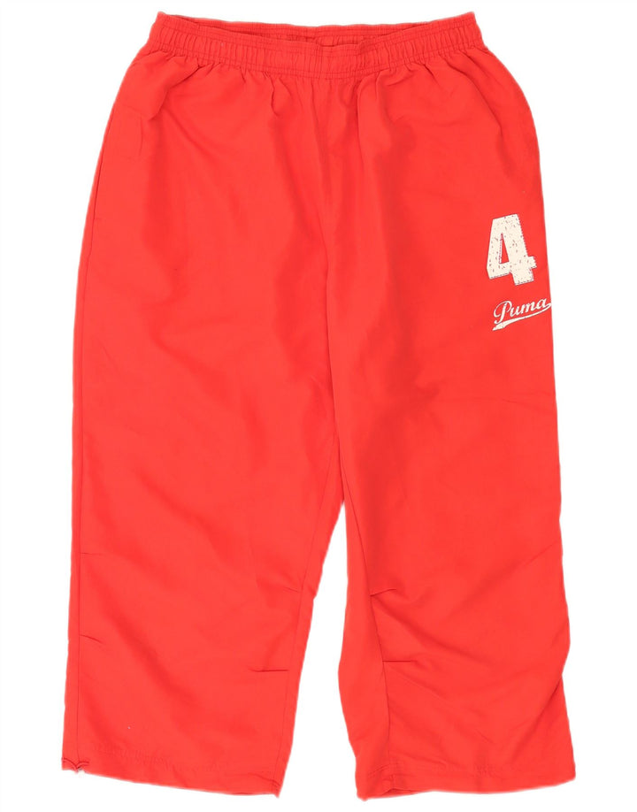 Pantaloni de trening Puma Graphic Capri pentru bărbați, poliester roșu mediu