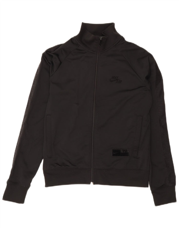 Jachetă de top pentru trening grafic Nike pentru femei UK 14/16 Large Negru