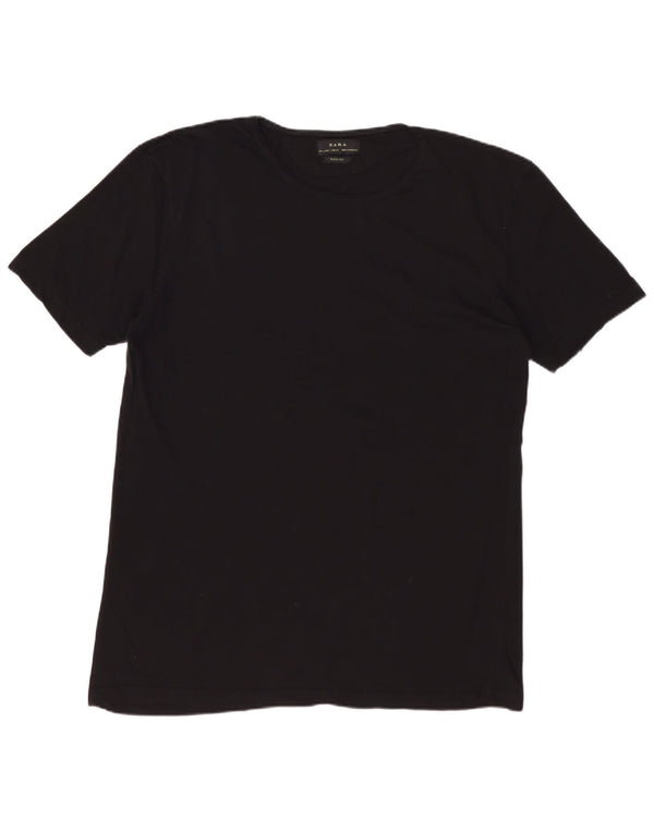 Tricou ZARA pentru bărbați Easy Fit Top mare negru