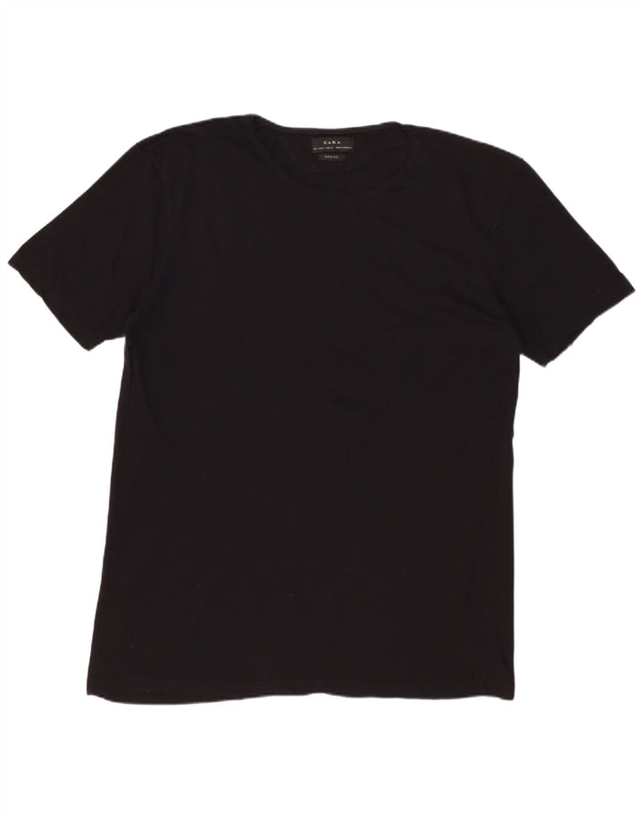 Tricou ZARA pentru bărbați Easy Fit Top mare negru
