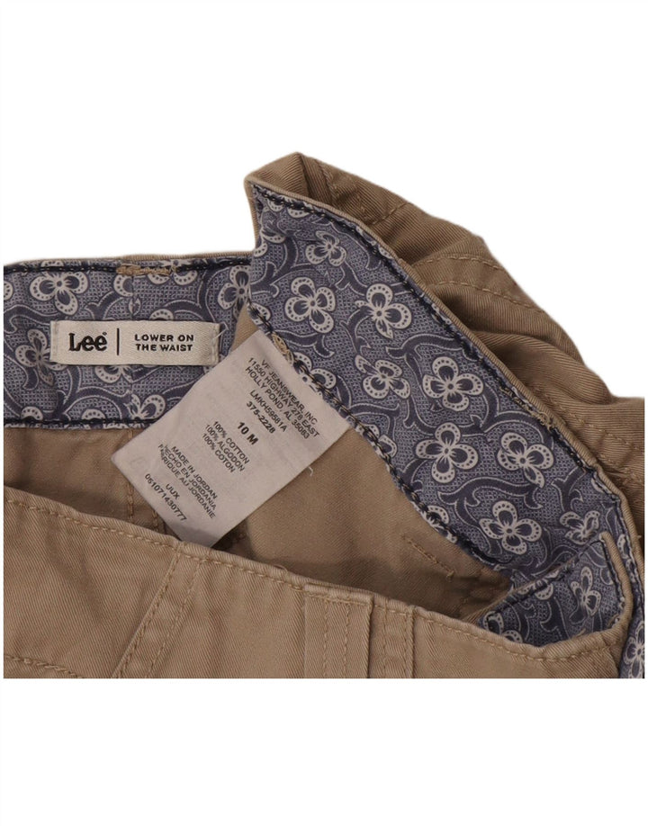 Pantaloni scurti cargo pentru femei Lee US 10 Large W34 Beige Bumbac