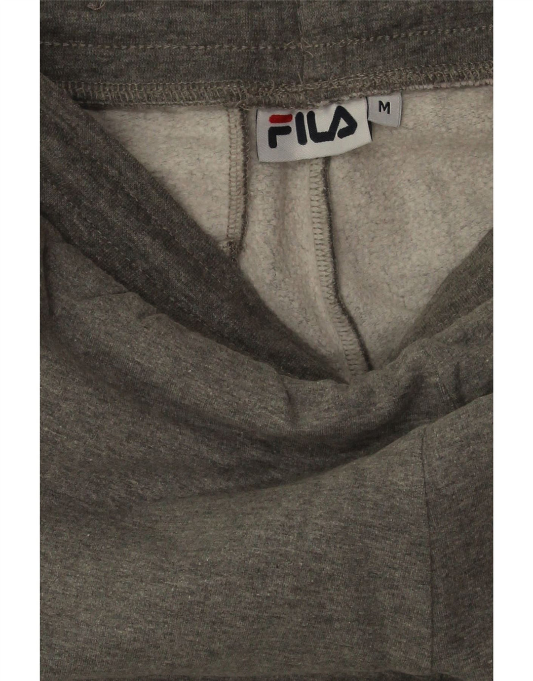 Pantaloni de trening cu grafica Fila pentru barbati Joggeri din bumbac gri mediu