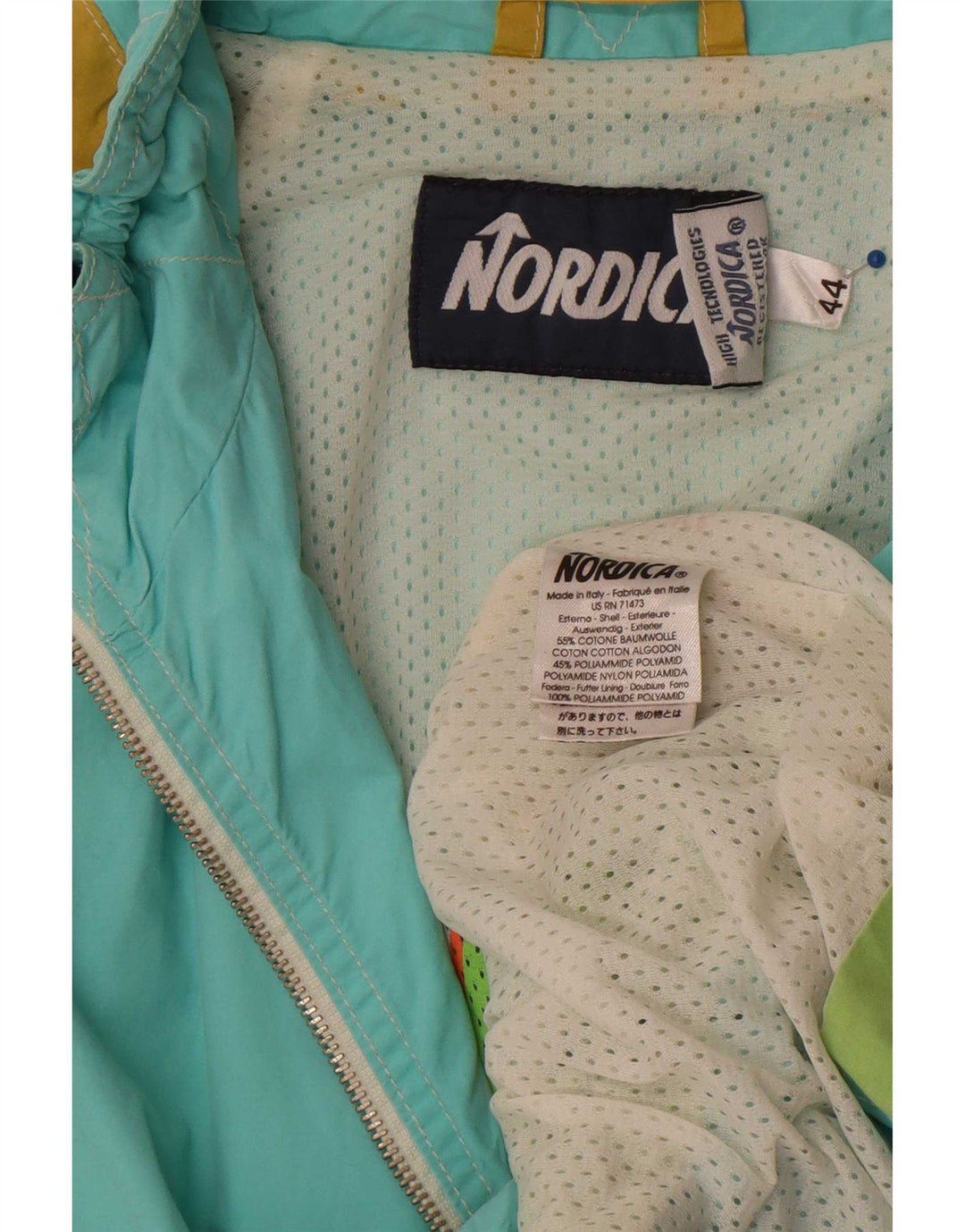 Jachetă de ploaie Nordica pentru femei IT 44 Medium, multicolor, color block, bumbac