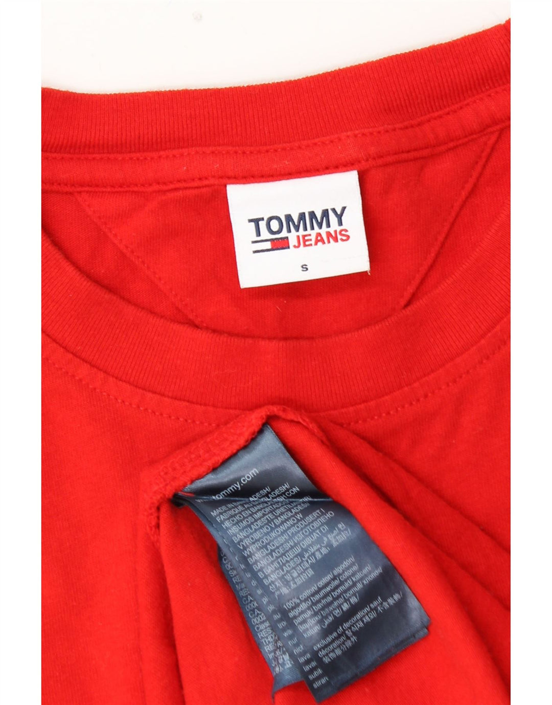TOMMY HILFIGER Tricou grafic pentru bărbați Top mic bumbac roșu