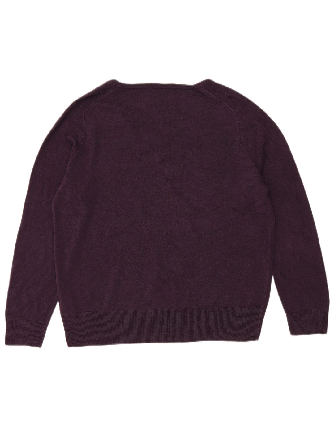 MARKS & SPENCER Pulover pentru femei cu decolteu în V UK 18 XL Violet acrilic