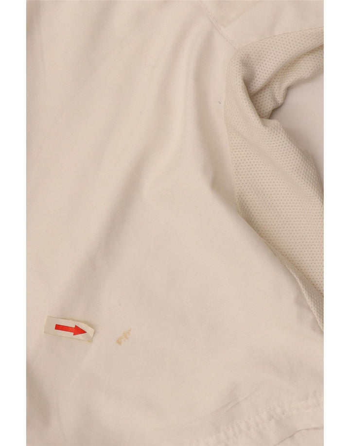 Pantaloni scurți de înot Nike pentru bărbați, poliester alb mediu