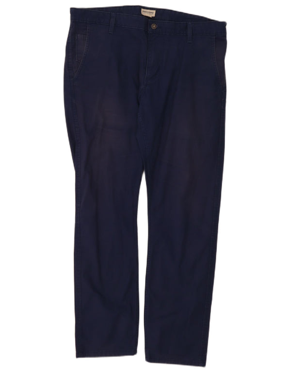Dockers Mens Straight Chino Trousers W38 L32 Navy Blue Cotton