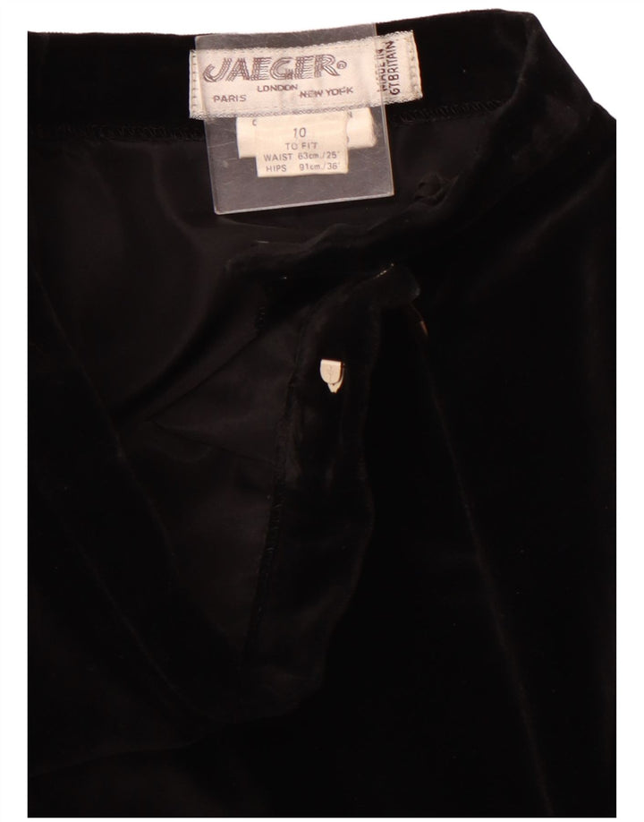 Fusta maxi pentru femei cu talie inalta JAEGER UK 10 Small W24 bumbac negru