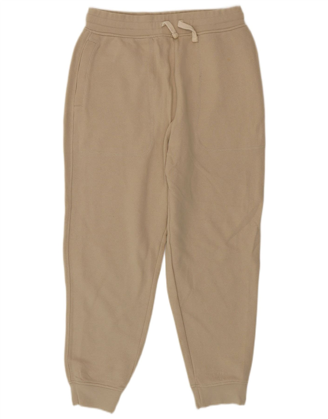 Pantaloni de trening Zara Barbati Joggeri Bumbac Mediu Bej