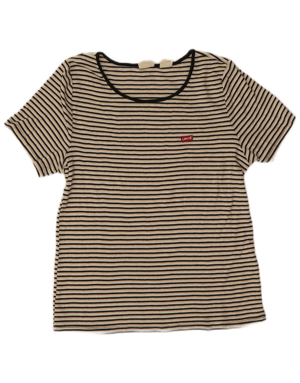 Top tricou Levi's pentru femei UK 18 XL, cu dungi multicolore