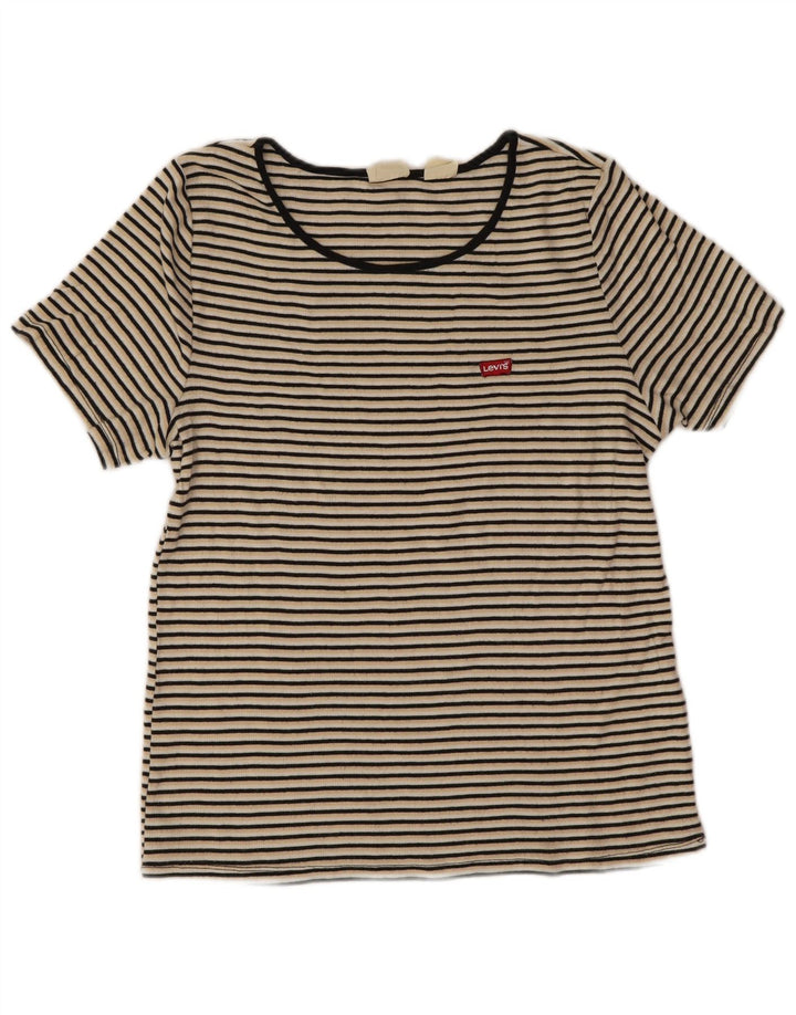 Top tricou Levi's pentru femei UK 18 XL, cu dungi multicolore