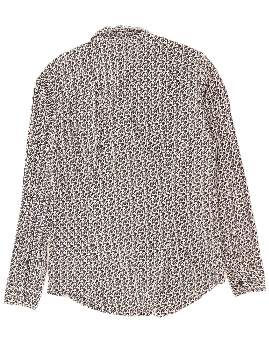 Cămașă Slim Fit CALVIN KLEIN JEANS Bumbac Geometric Negru Mediu