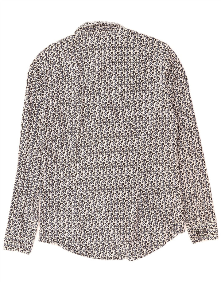 Cămașă Slim Fit CALVIN KLEIN JEANS Bumbac Geometric Negru Mediu