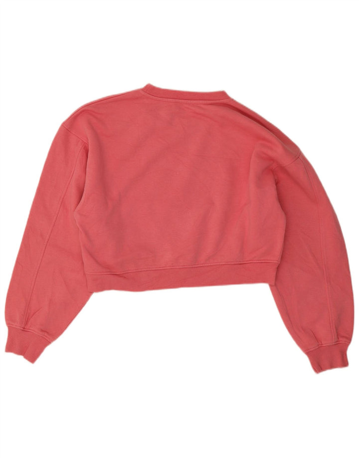 Pulover Oversized Crop pentru Damă Zara UK 10 Mic Roz